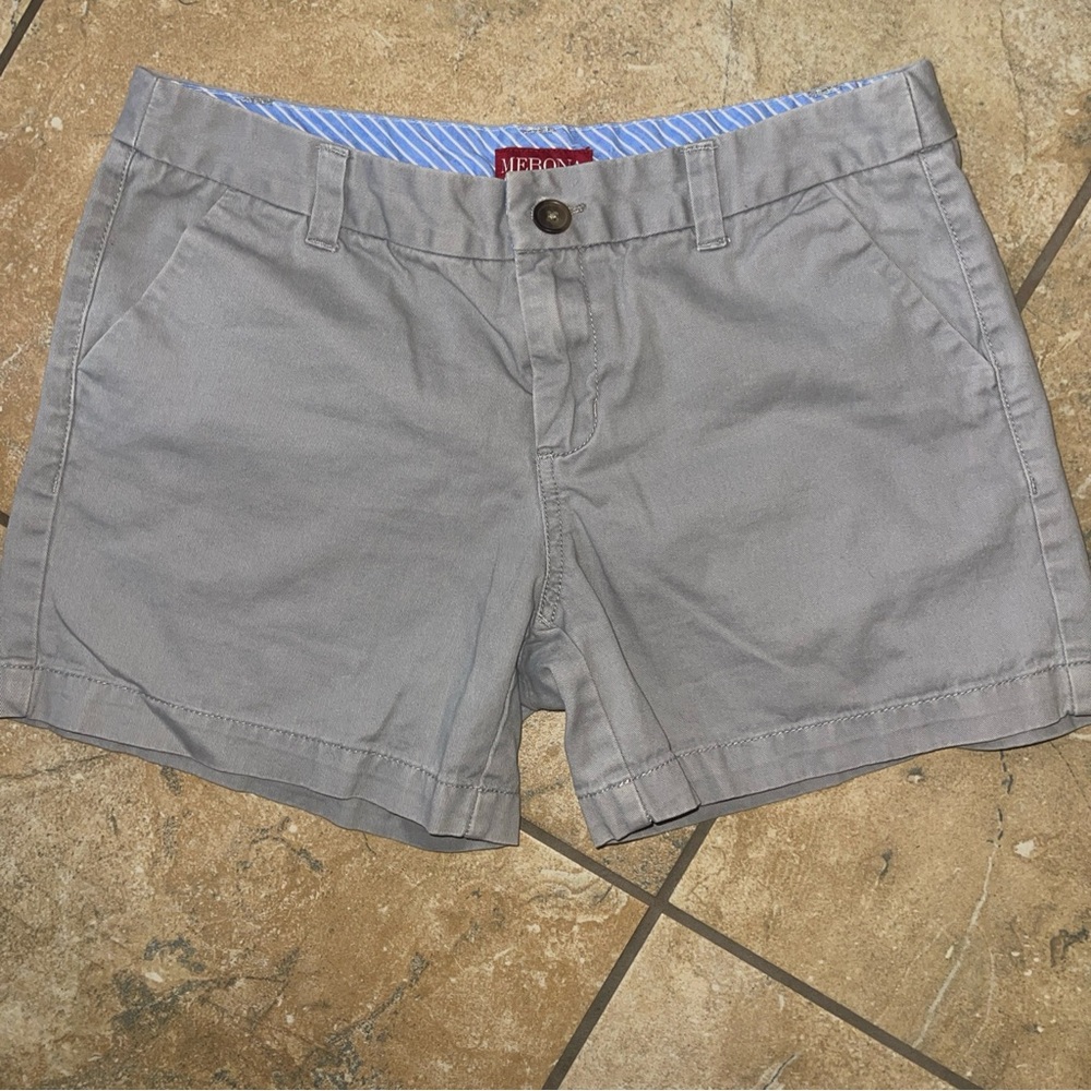 Merona Womens Shorts Size 4  Chino City Shorts Cotton Casual Flat Front